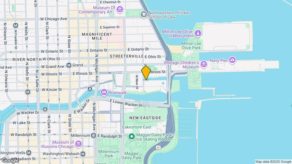 445 N McClurg Ct Map and Location Details