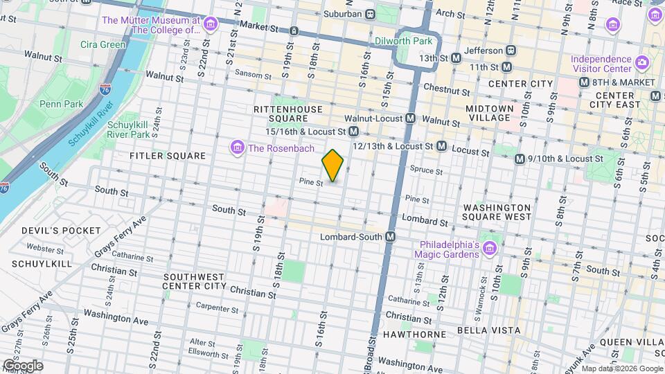 1616 Pine St Map and Location Details