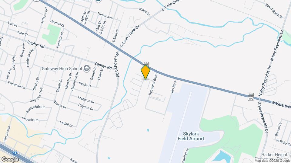 3809 Hackberry Dr Map and Location Details