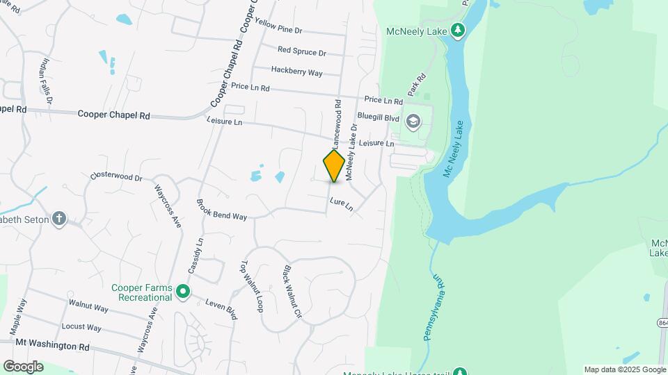 10103 Lancewood Rd Map and Location Details