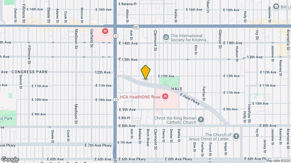 1161-1163 Birch St Map and Location Details