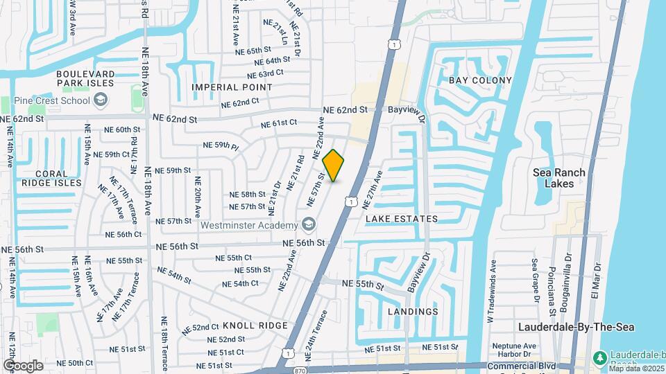 5840 NE 22nd Way Map and Location Details