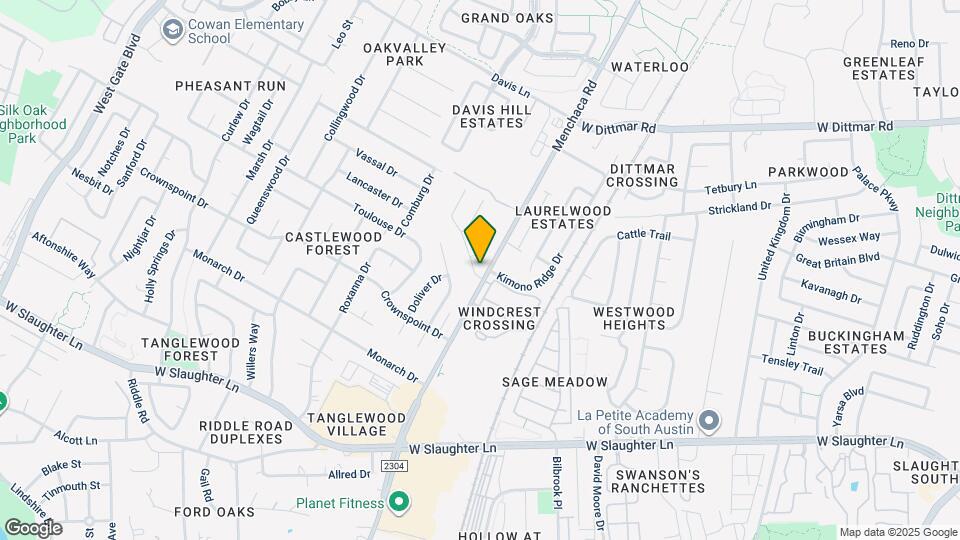 9205 Sedgemoor Trail Map and Location Details