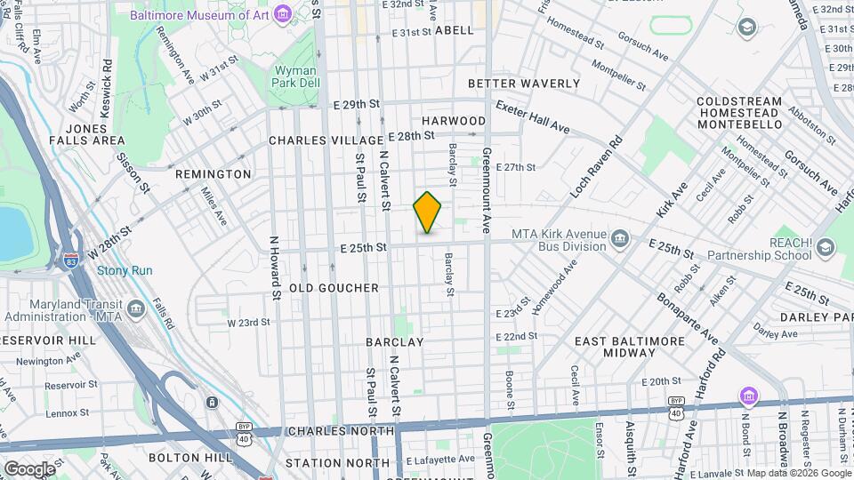 312 E 25th St Map and Location Details