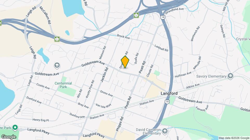 844 Goldstream Ave Map and Location Details