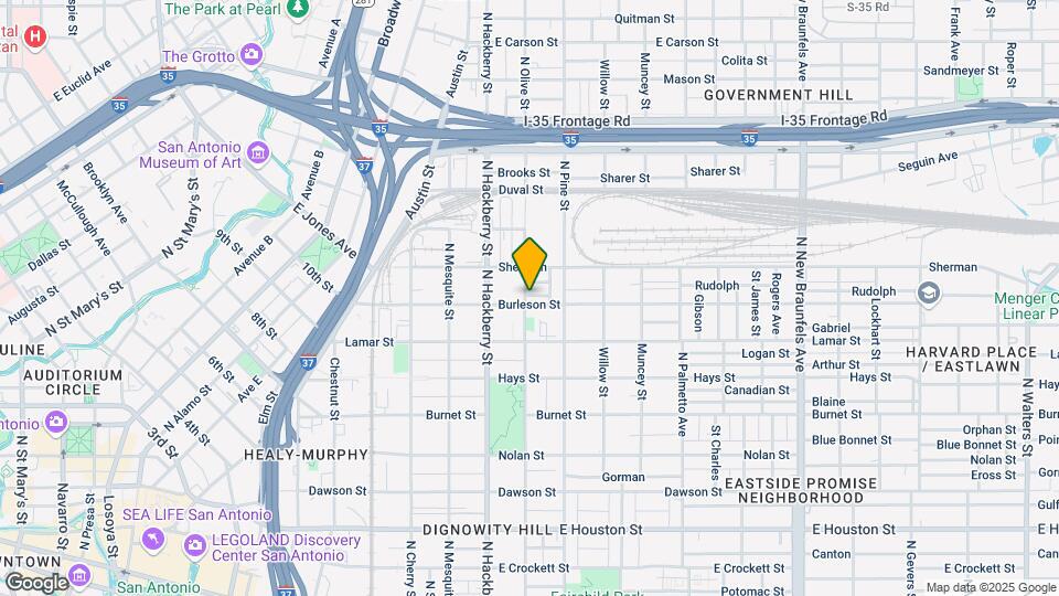 603 Burleson St Mapa y Detalles de la Ubicación