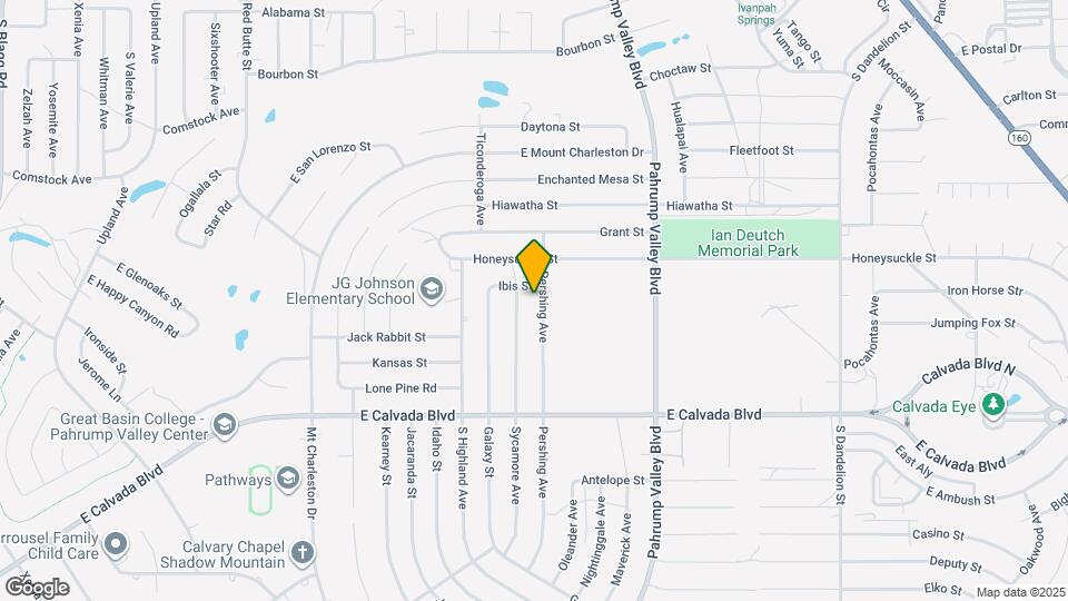 1640 Pershing Ave Map and Location Details