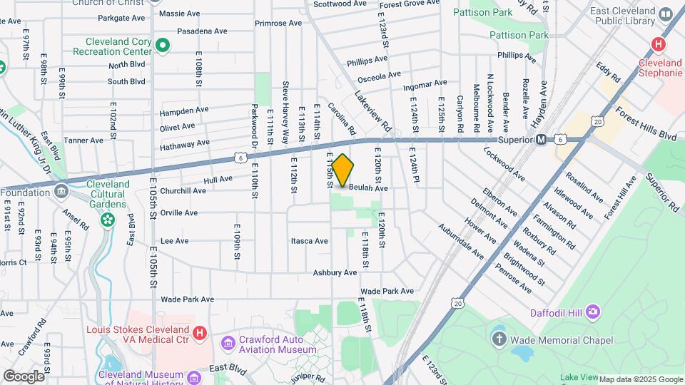 11600 Beulah Ave Map and Location Details