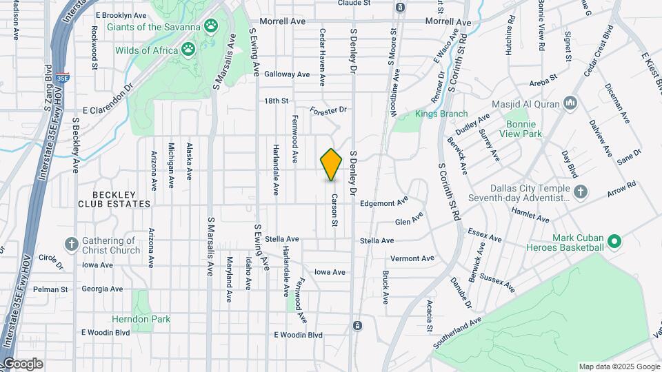 1423 Carson St Map and Location Details