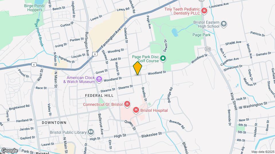 172 Woodland St Map and Location Details