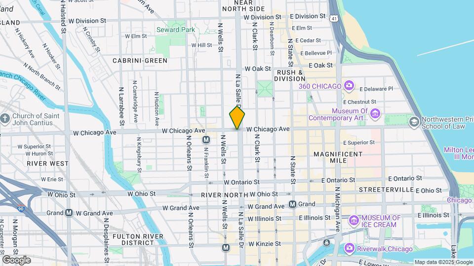 136 W Chicago Ave Map and Location Details