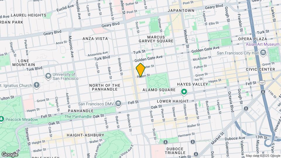 1241 Fulton St Map and Location Details