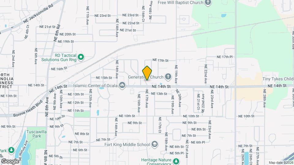 1409 NE 17th Ave Map and Location Details