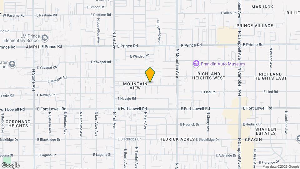 1013 E Halcyon Rd Map and Location Details