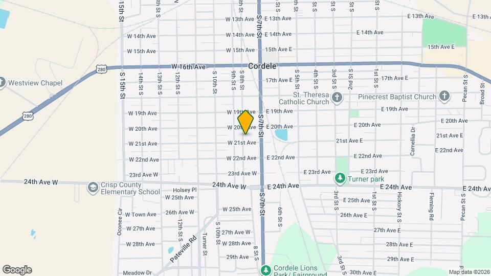 1009 S 8th St Map and Location Details