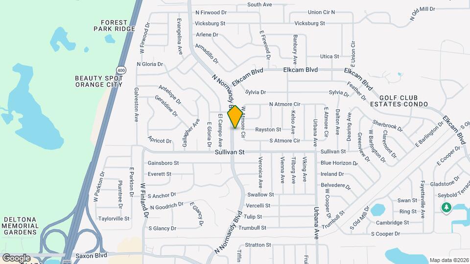 2049 N Normandy Blvd Mapa y Detalles de la Ubicación