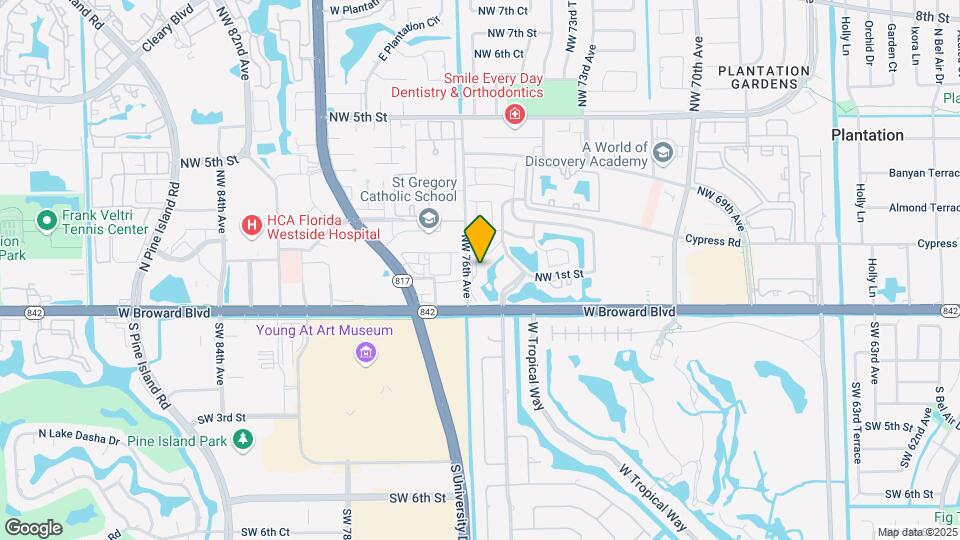 7500 NW 1st Ct Mapa y Detalles de la Ubicación