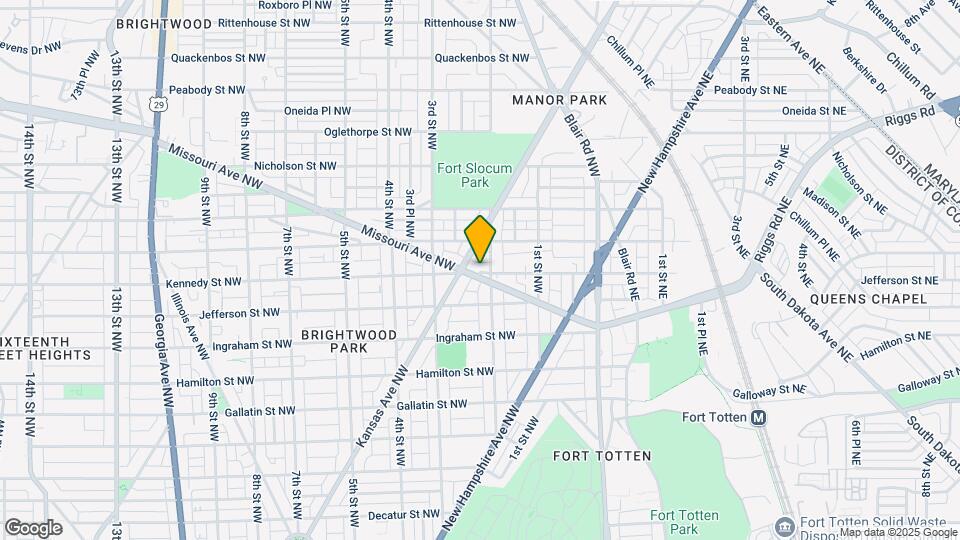 Brightwood Park Small Development Site Map and Location Details