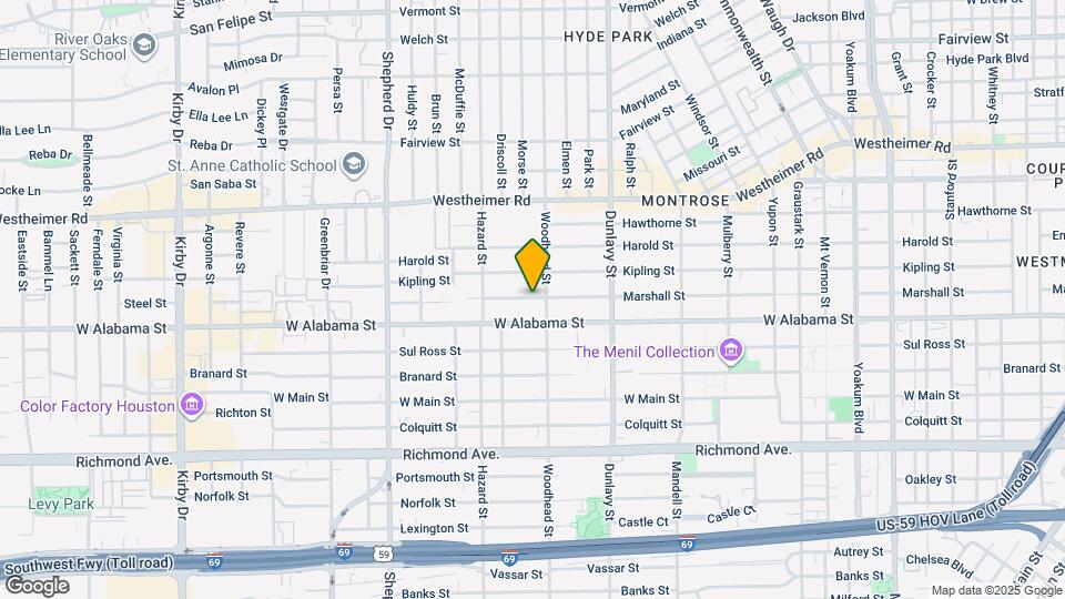 1813 Marshall St Map and Location Details