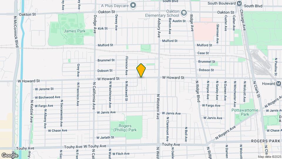 2505 W Howard St, Unit 406 Map and Location Details