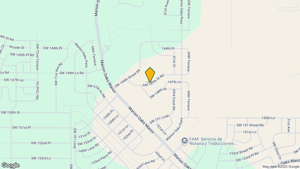 6390 SW 147th St Rd Map and Location Details