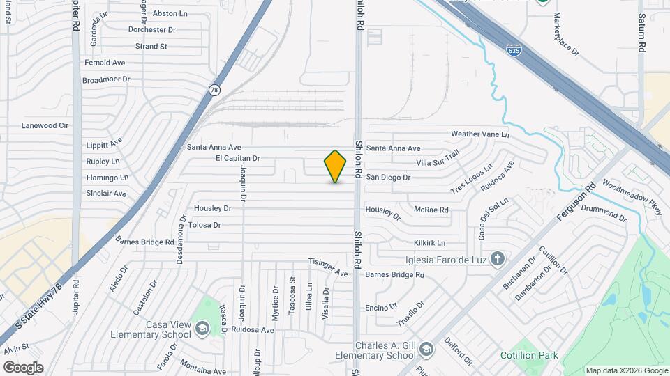 2803 Costa Mesa Dr Map and Location Details