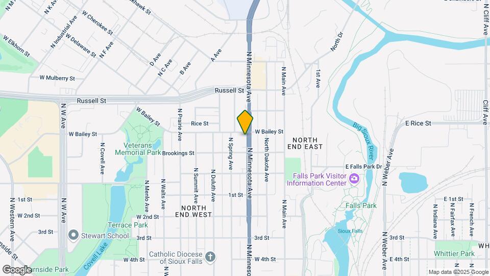 1125 N Minnesota Ave Map and Location Details