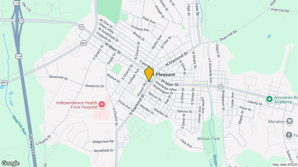 501 Washington St Map and Location Details