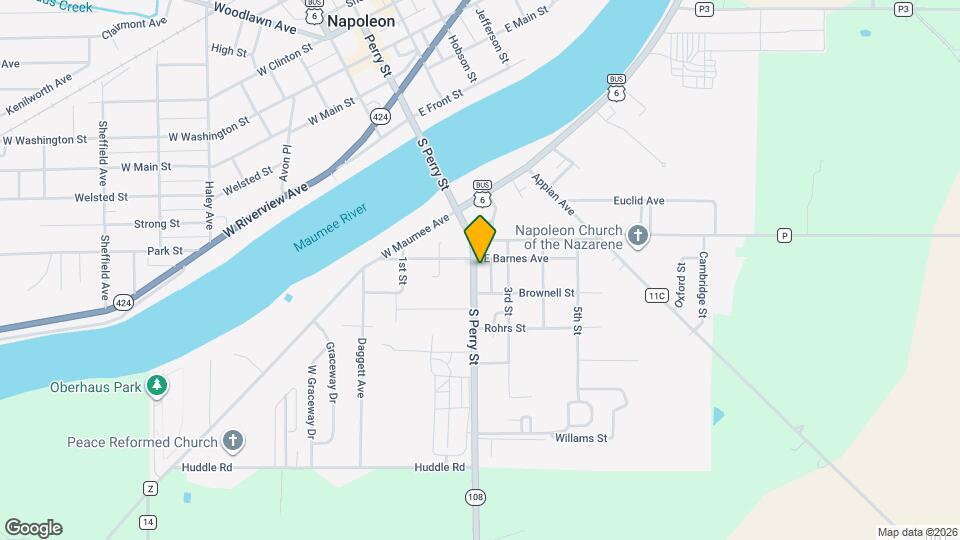 612 S Perry St Mapa y Detalles de la Ubicación