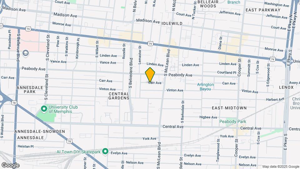1777 Carr Ave Map and Location Details