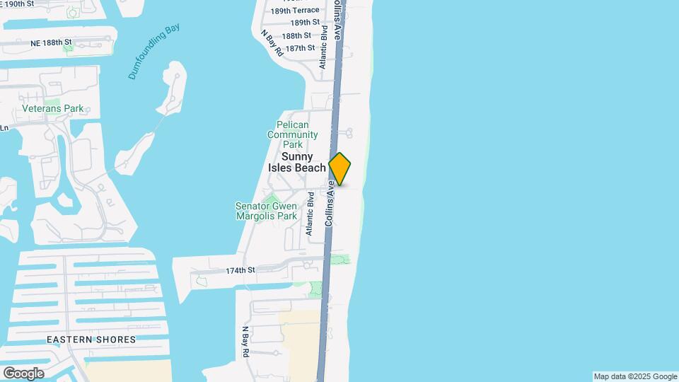 17975 Collins Ave, Unit 502 Map and Location Details