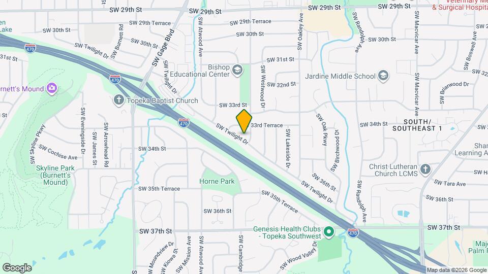 3506 SW Twilight Dr Map and Location Details