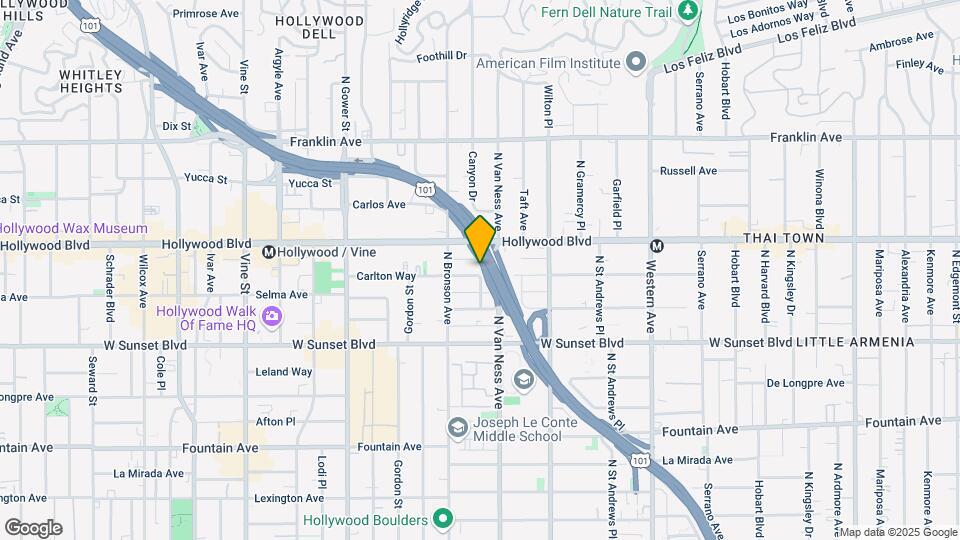 5819 Carlton Way Map and Location Details