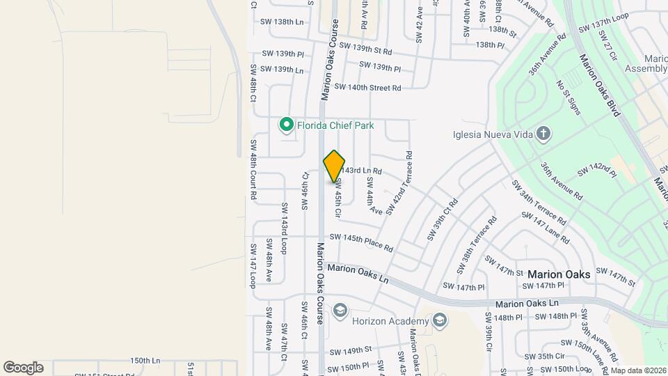 14388 SW 45th Cir Map and Location Details