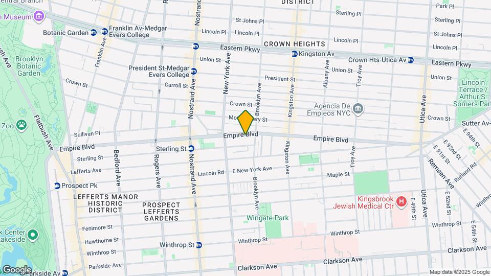 482 Empire Blvd Map and Location Details