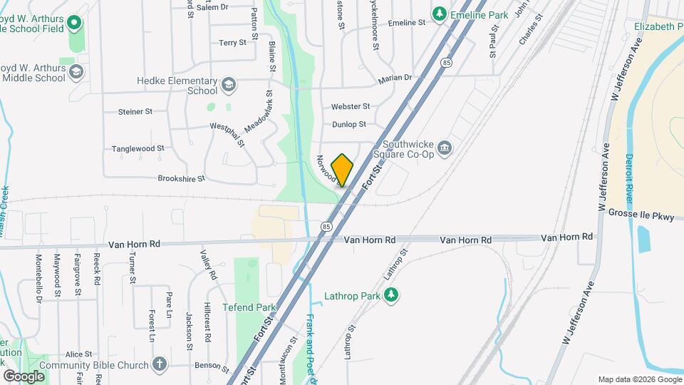 4290 Norwood Dr Map and Location Details