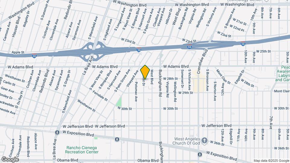 2808 1/2 Hillcrest Dr Mapa y Detalles de la Ubicación