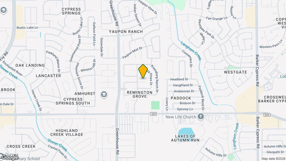 19022 Yellow Thrush Dr Map and Location Details