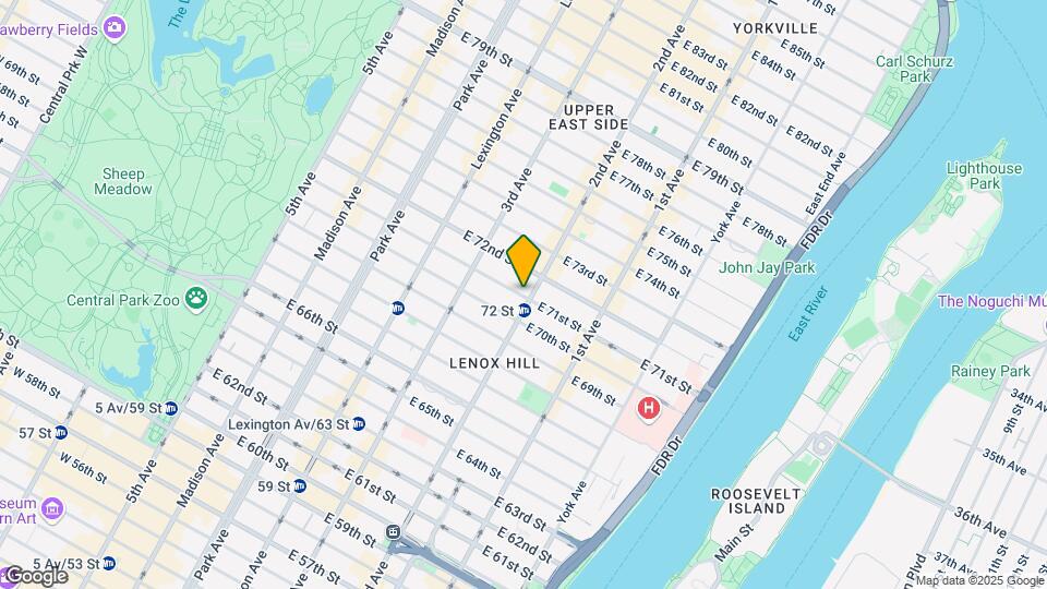 261 E 71st St Map and Location Details