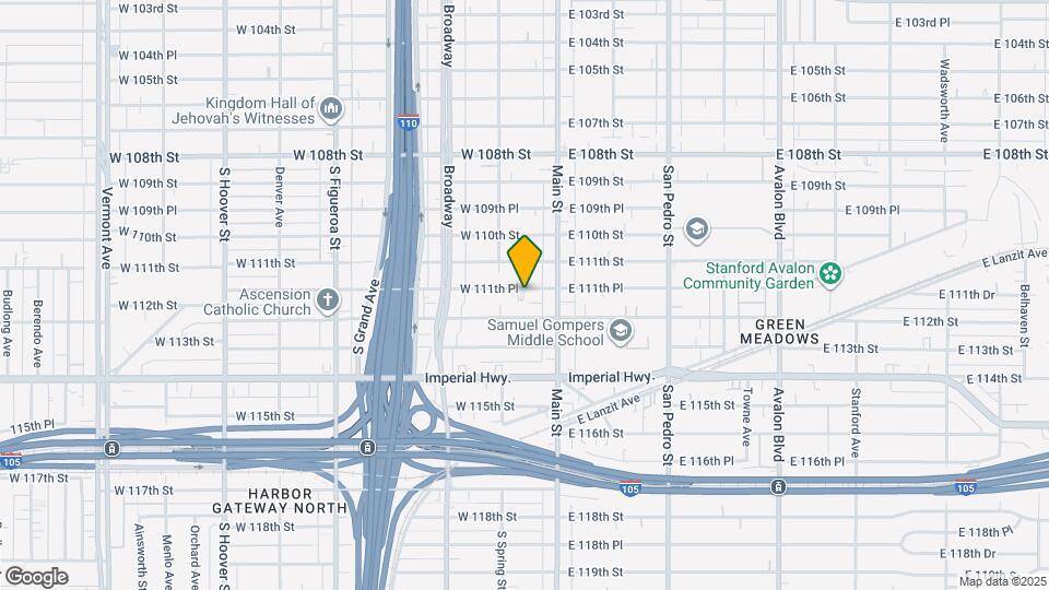 134 W 111th Pl Map and Location Details