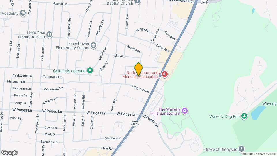 4904 Paramount Dr Map and Location Details