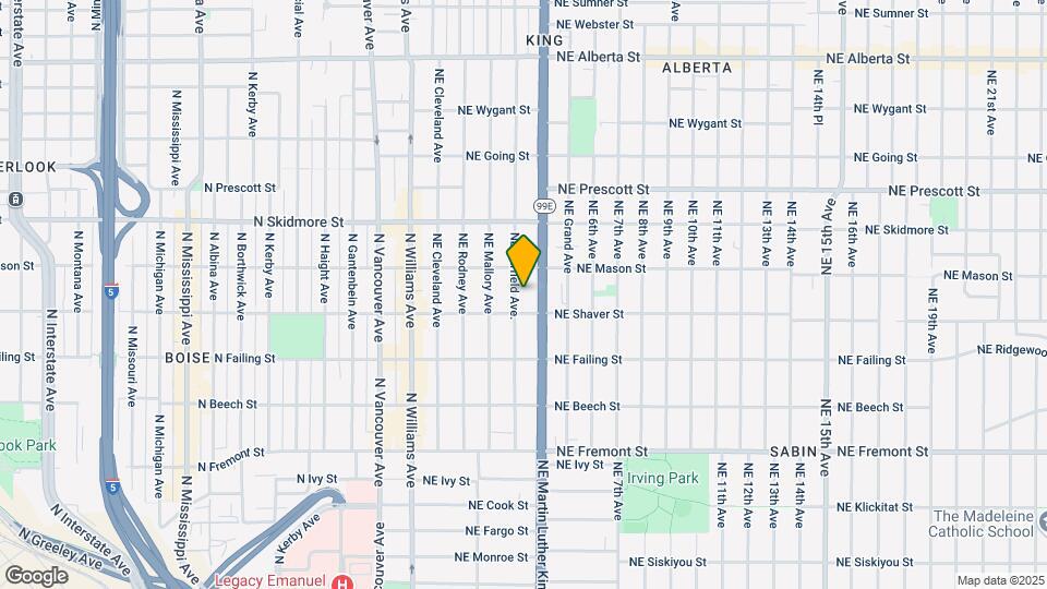 4028-4030 NE Garfield Ave.-Unit -4028 Map and Location Details
