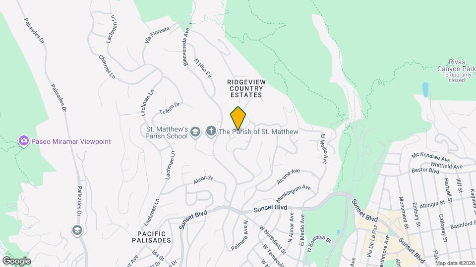 1175 Las Pulgas Pl Map and Location Details