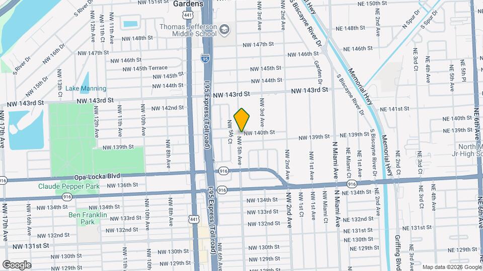 450 NW 140th St Mapa y Detalles de la Ubicación