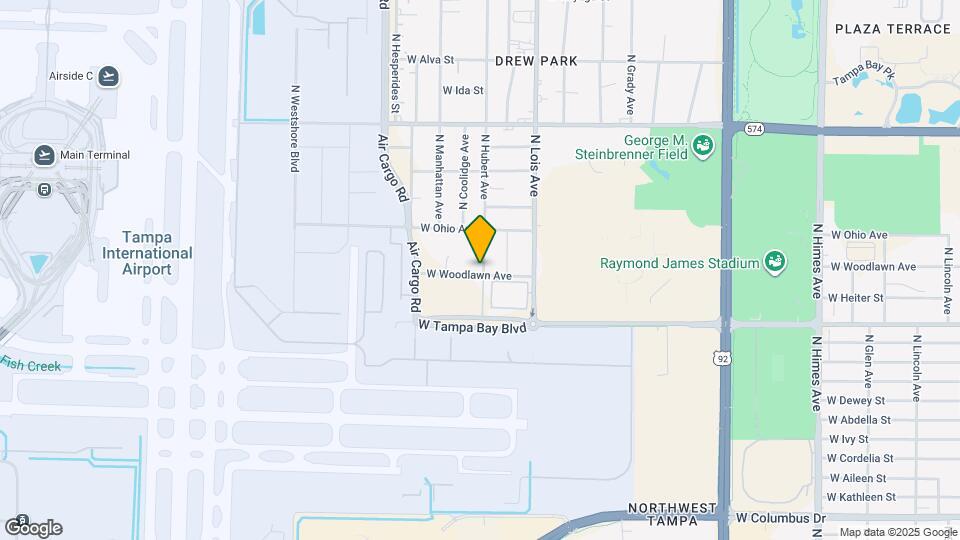 4102 N Hubert Ave Map and Location Details