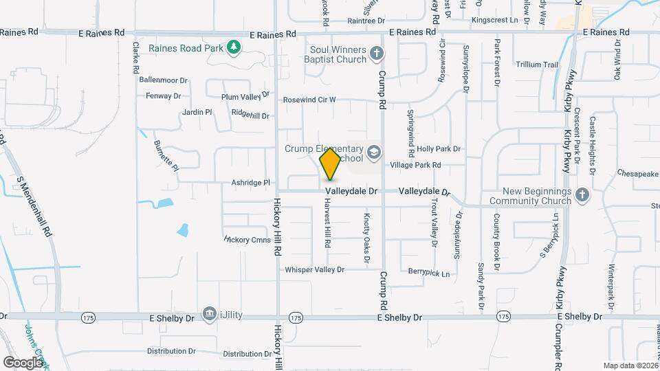 6010 Valleydale Dr Map and Location Details