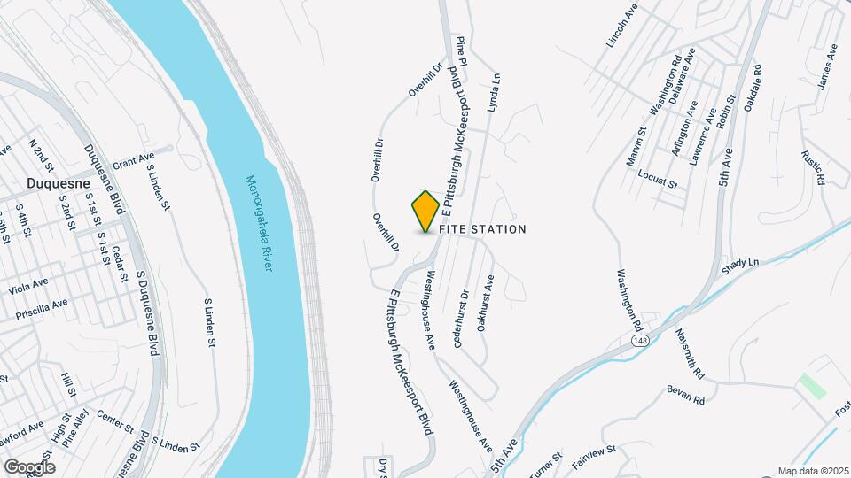 25 E Pittsburgh Mckeesport Blvd Map and Location Details