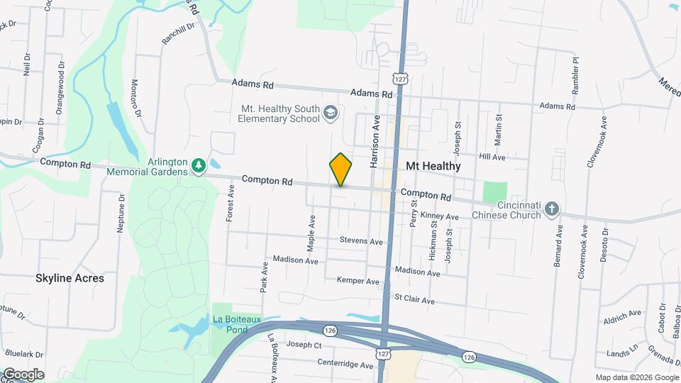 1743 Compton Rd Map and Location Details