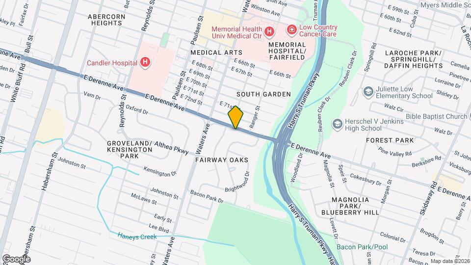 1207 DeRenne Dr Map and Location Details