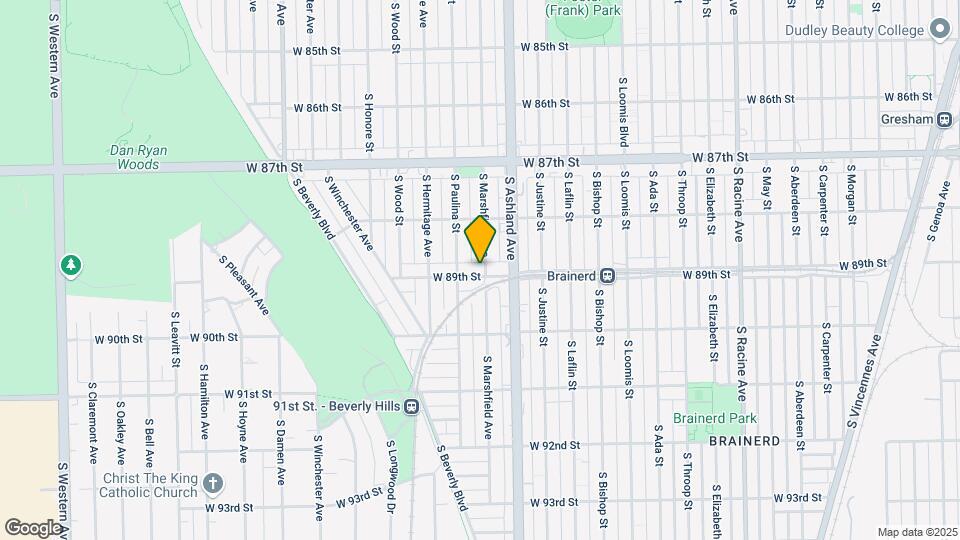 1634 W 89th St Map and Location Details